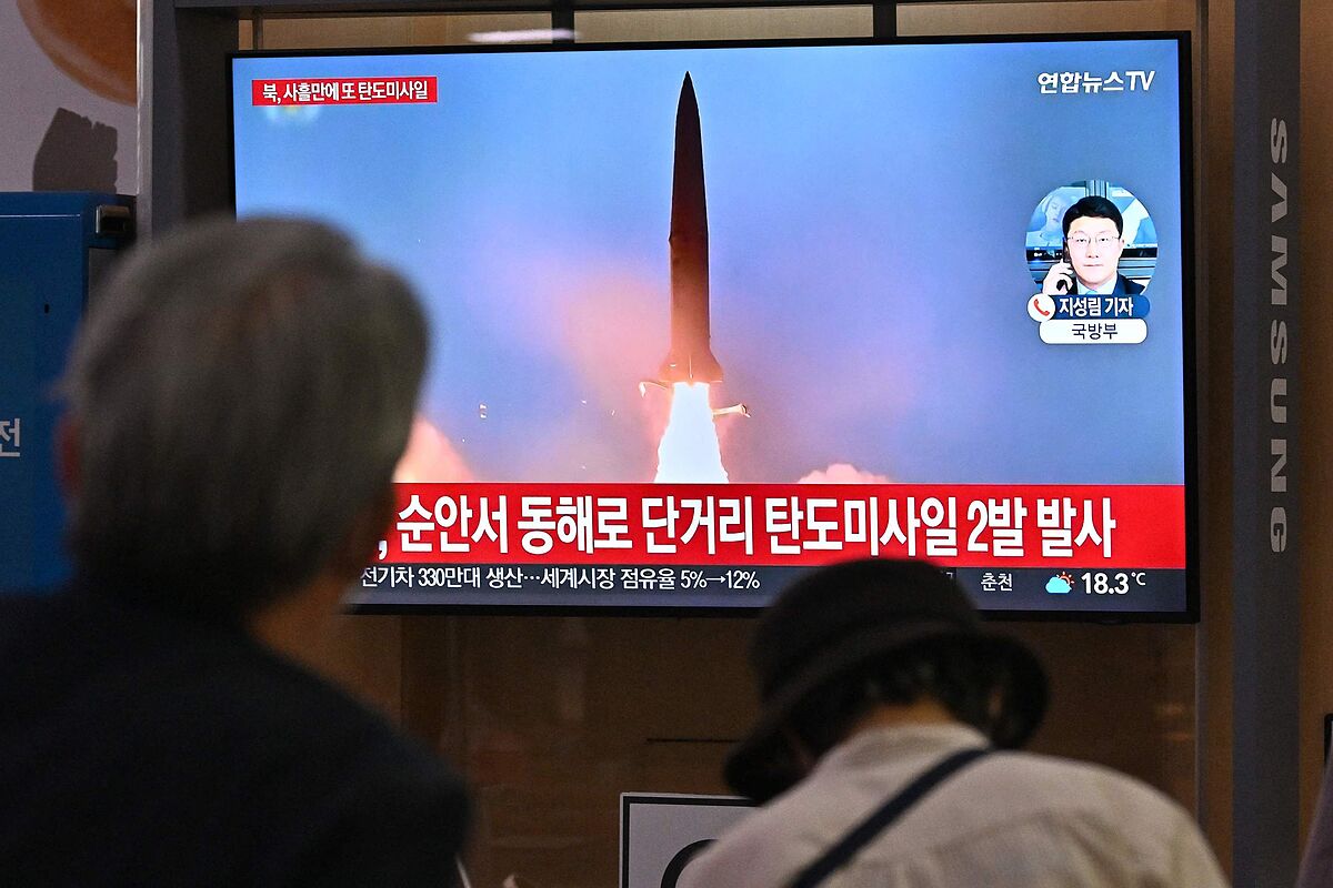 Corea del Norte lanza dos misiles balsticos de corto alcance al mar de Japn