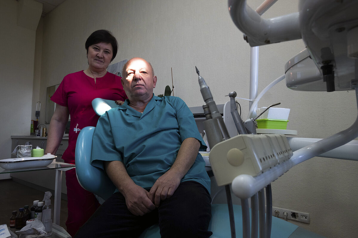 El dentista de Jrkov que recuper sus dientes y su vida