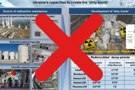 Rusia utiliza una foto de origen esloveno y de 2010 para acusar a Ucrania de fabricar la bomba sucia