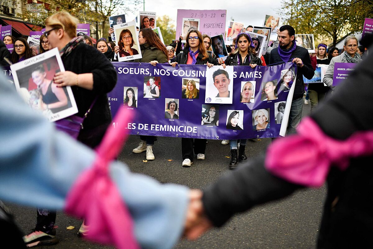 Decenas de miles de personas se manifiestan en Francia para denunciar "la impunidad" de la violencia contra las mujeres