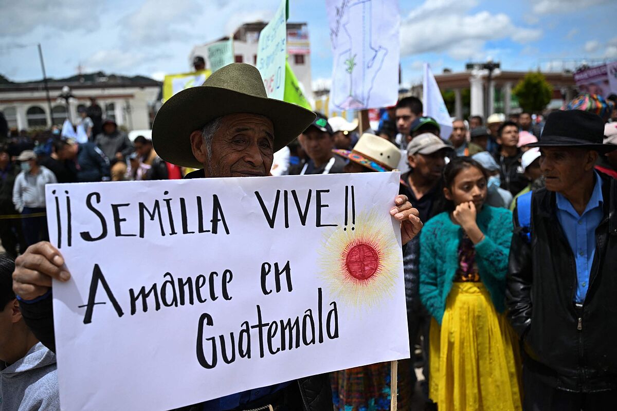 Miles se manifiestan en Guatemala tras fallido intento de ilegalizar el partido Semilla: 'Estamos a punto de perder la democracia'