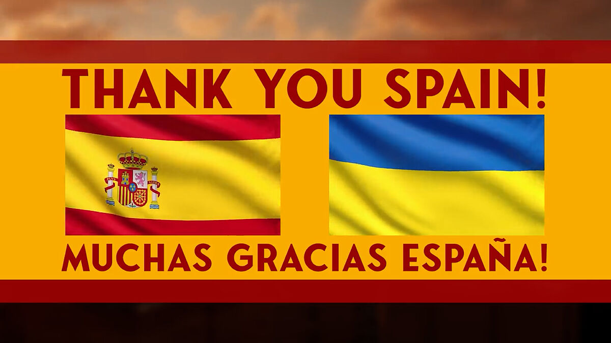 "¡Muchas gracias España!": Ucrania agradece el apoyo español en la guerra del Día de la Independencia
