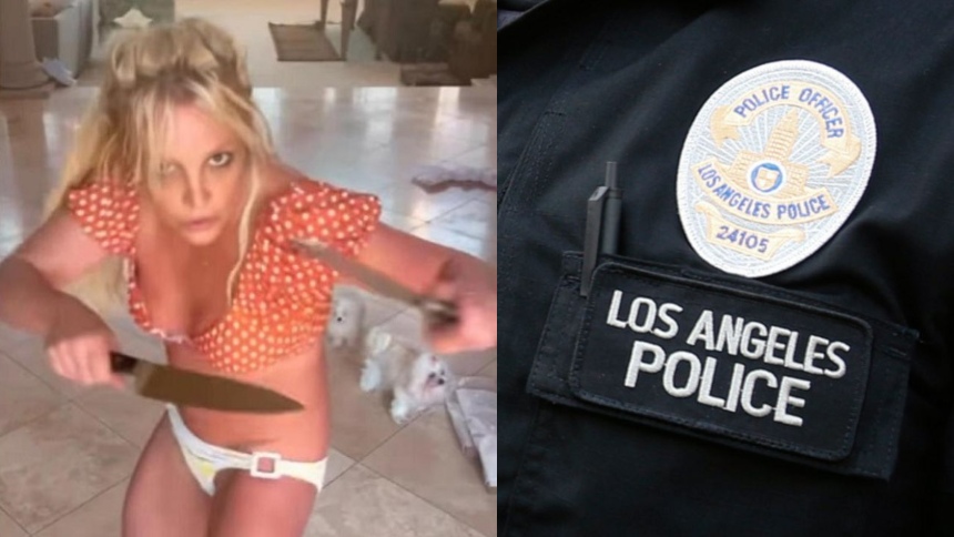 La policía acudió a la casa de Britney Spears tras el vídeo viral de un cuchillo