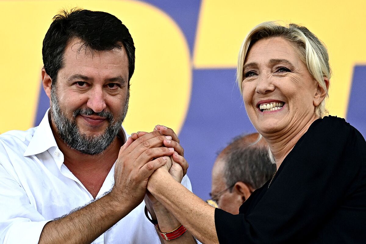 Salvini y Le Pen organizan su unión en Italia antes de las elecciones europeas