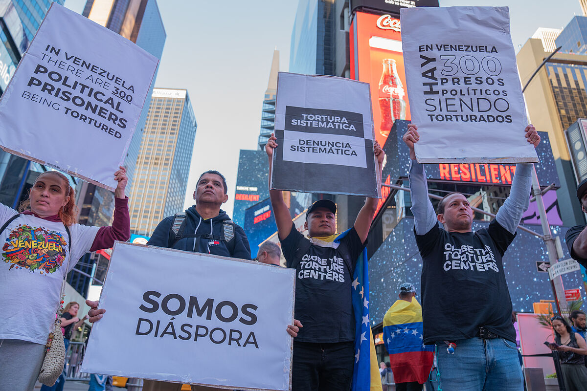 Times Square denuncia el cierre de los 'centros de tortura' de Venezuela