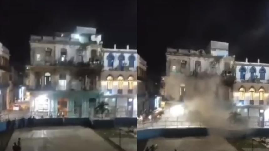 Angustioso video viral del derrumbe de un edificio multifamiliar en Cuba, dos rescatistas muertos