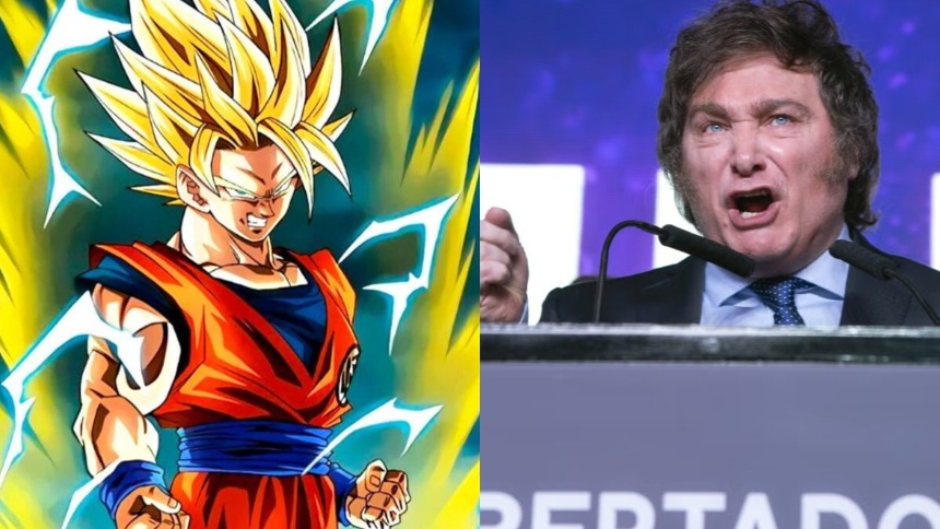 El meme viral de Javier Milei y Dragon Ball Z: Goku vs "Casta"