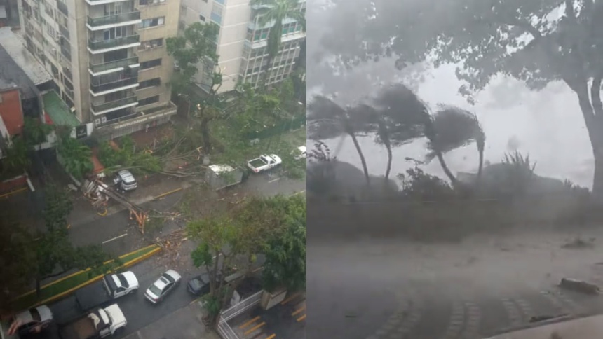 Los impresionantes videos de los vientos que azotaron Altamira en medio de la lluvia este 20 de octubre