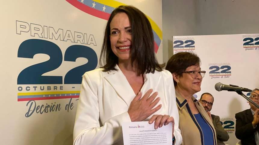María Corina Machado es proclamada candidata presidencial