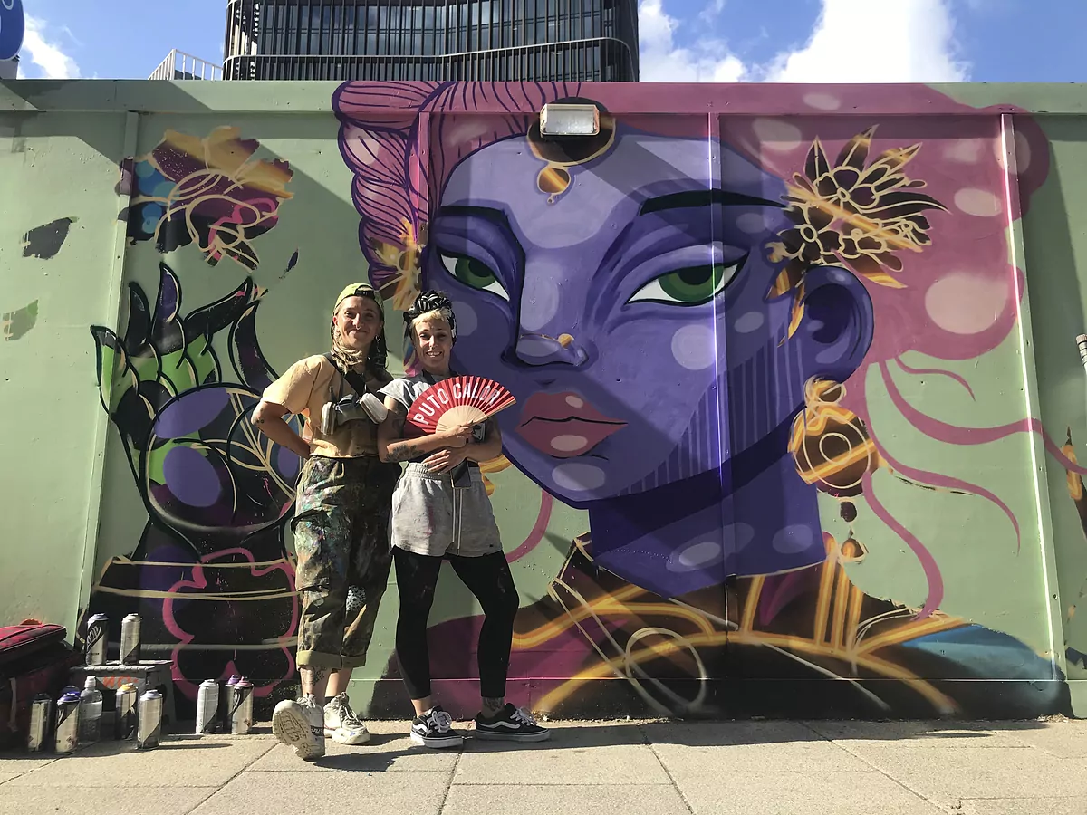 Agitadores españoles del "street art" en Londres