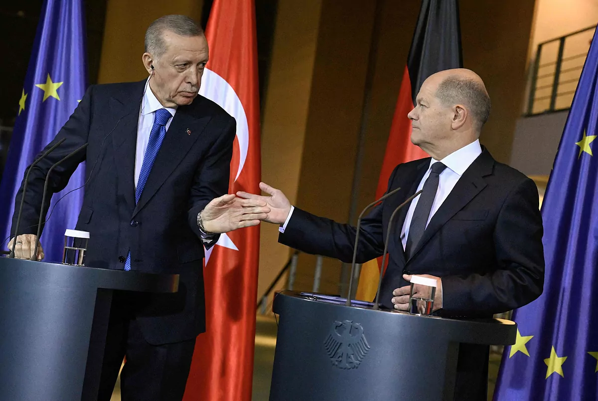 Erdogan se convierte en el primer presidente que alza la voz en Berlín por los palestinos