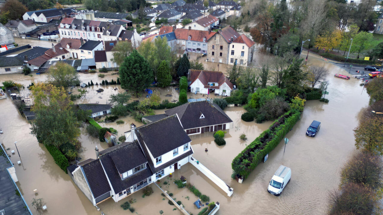 Inundaciones “excepcionales” afectan a decenas de localidades del norte de Francia