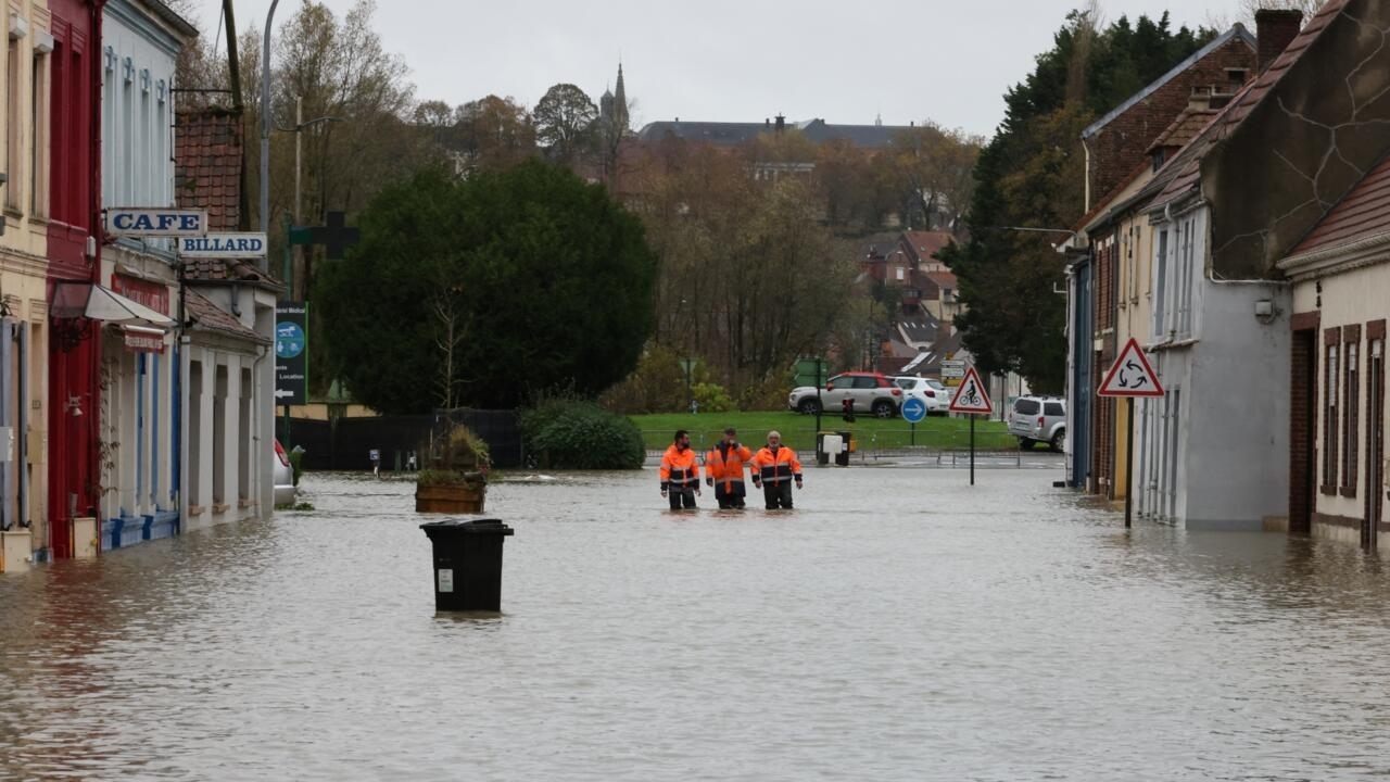 Las fuertes lluvias en el norte de Francia aumentan el temor a nuevas inundaciones
