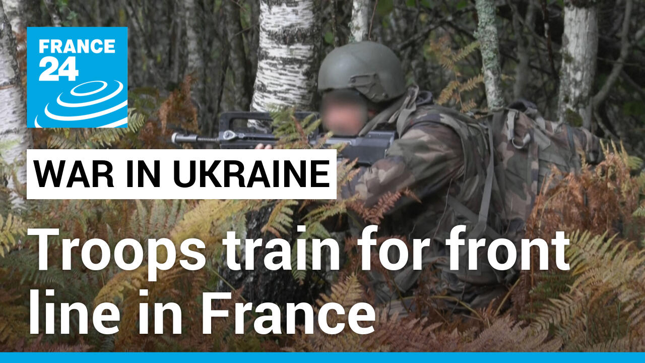 Tropas ucranianas se entrenan para el frente en Francia