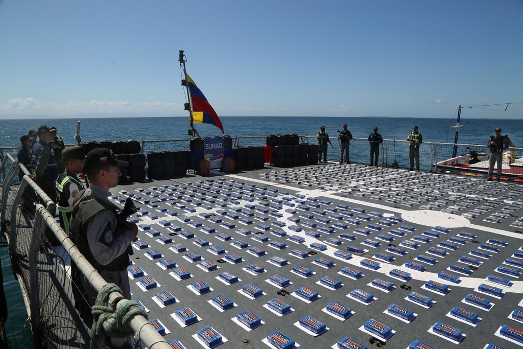 Colaboración entre Venezuela y Francia: 8 presos y decomiso de 3.500 kilos de cocaína.