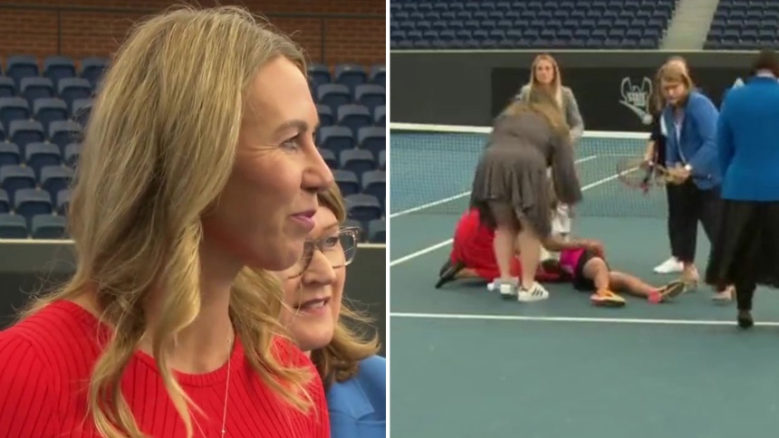 El impactante momento en que la recogepelotas se desmayó y un famoso tenista la ayudó