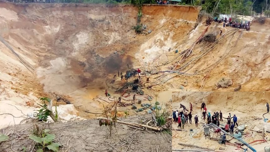 Un nuevo colapso de una mina en un video viral del 12 de noviembre deja más desaparecidos y cinco cuerpos ya encontrados