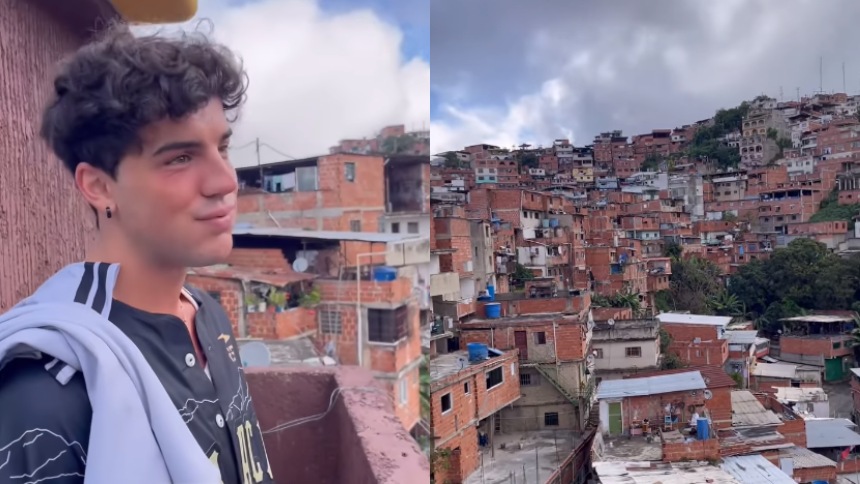 El actor de Netflix Óscar Casas visitó Venezuela y se volvió viral por ir a Petare
