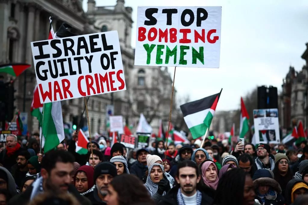 Manifestaciones pro palestinas en 30 países a 100 días de la guerra