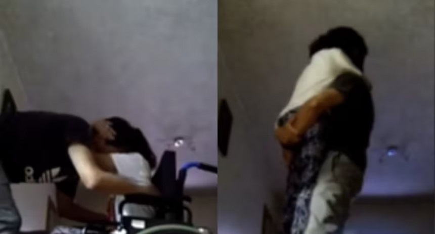 El conmovedor video viral de un padre y su hija en silla de ruedas