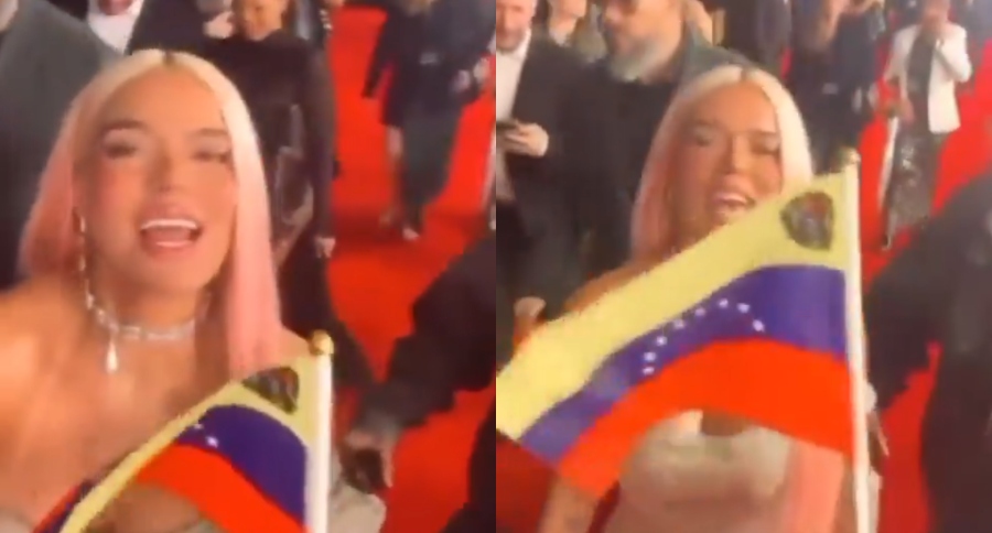 "Venezuela, te veo, qué emoción", el mensaje de Karol G al salir de los premios Grammy