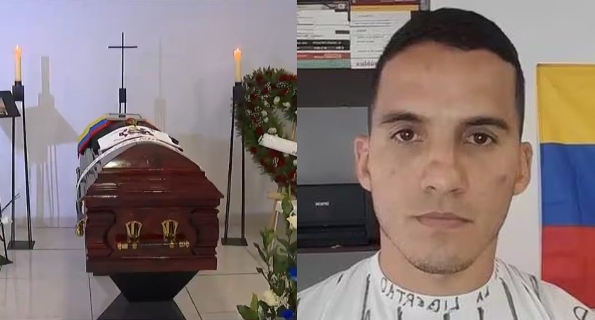Familiares despidieron al exmilitar Ronald Ojeda, así fue su funeral