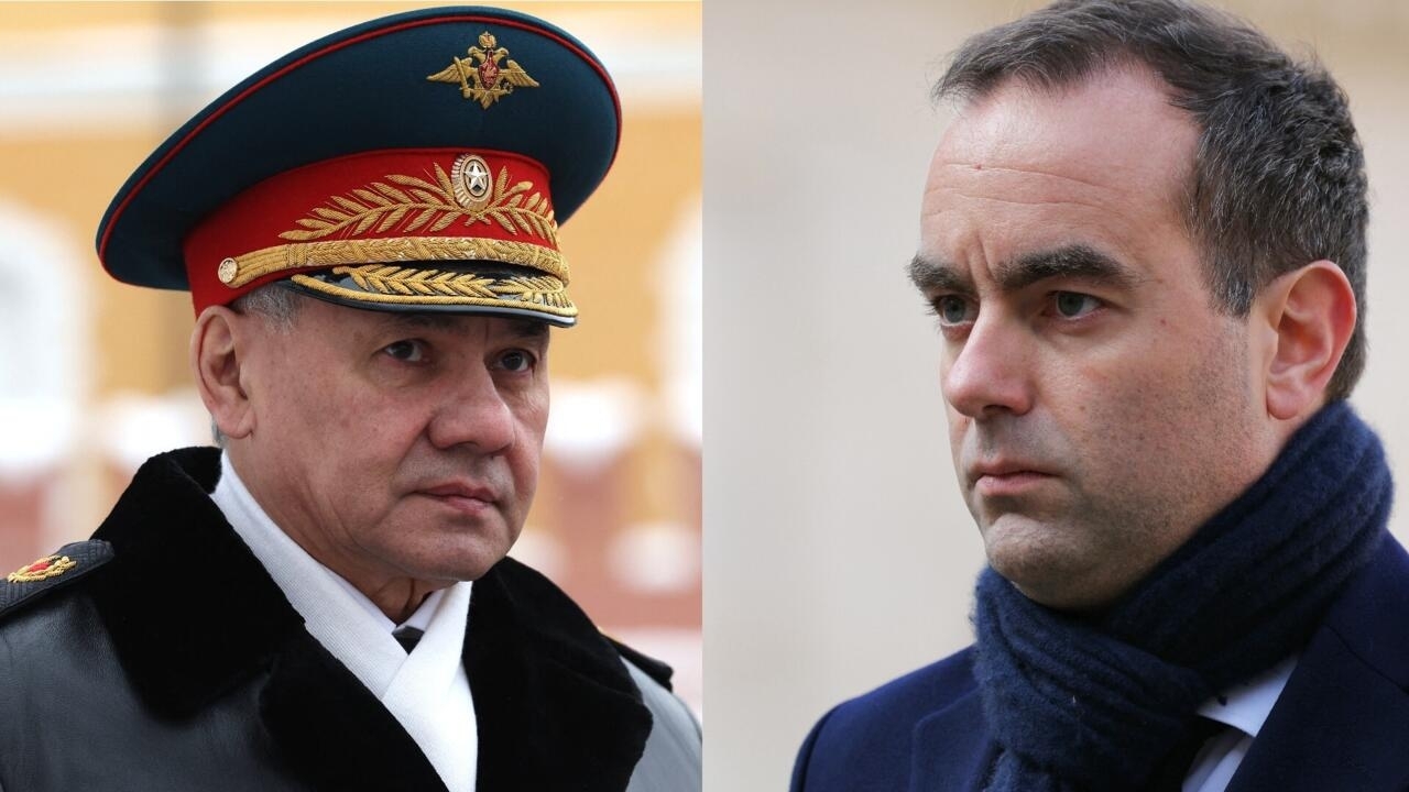 El Ministro de Defensa francés, Lecornu, habla por teléfono con el ruso Shoigu